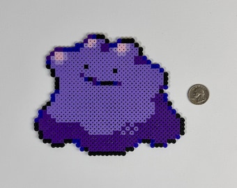 Pokémon Ditto Perler Bead Art