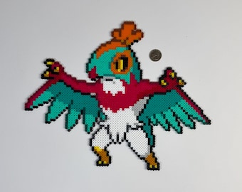 Pokémon Hawlucha Perler Bead Art
