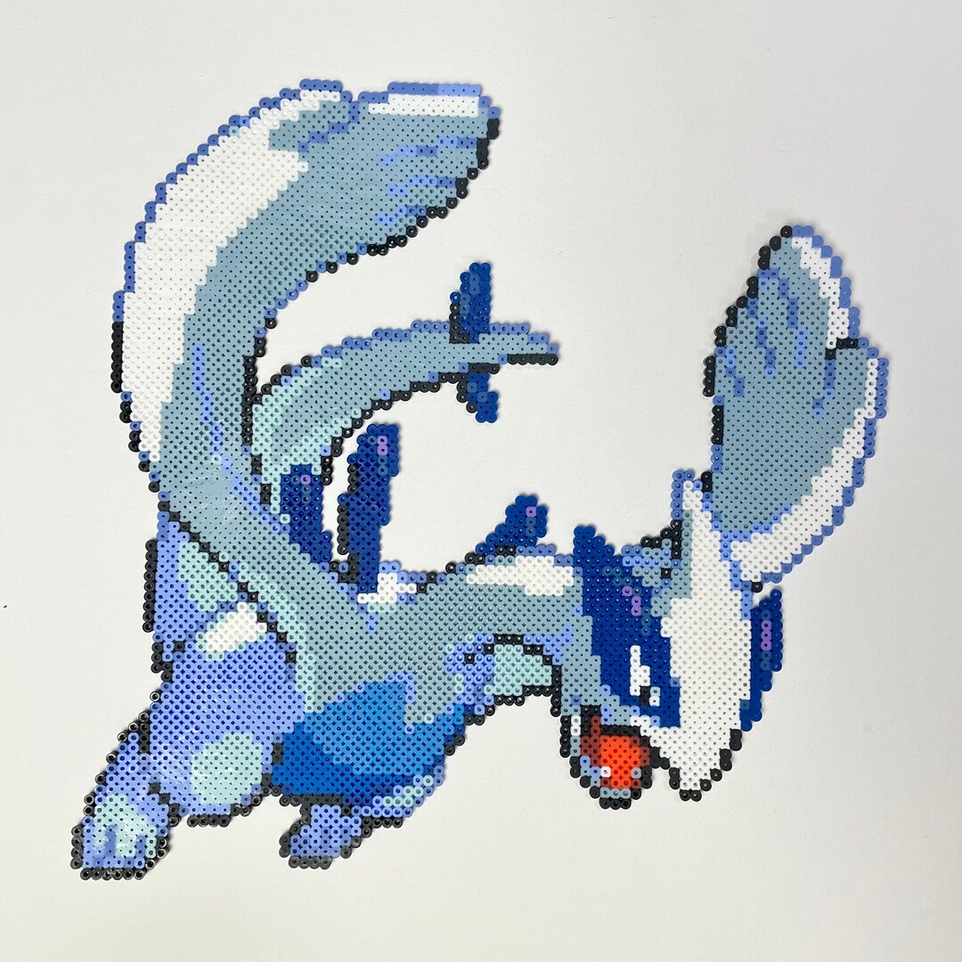 Pokémon Lugia Perler Bead Art Etsy