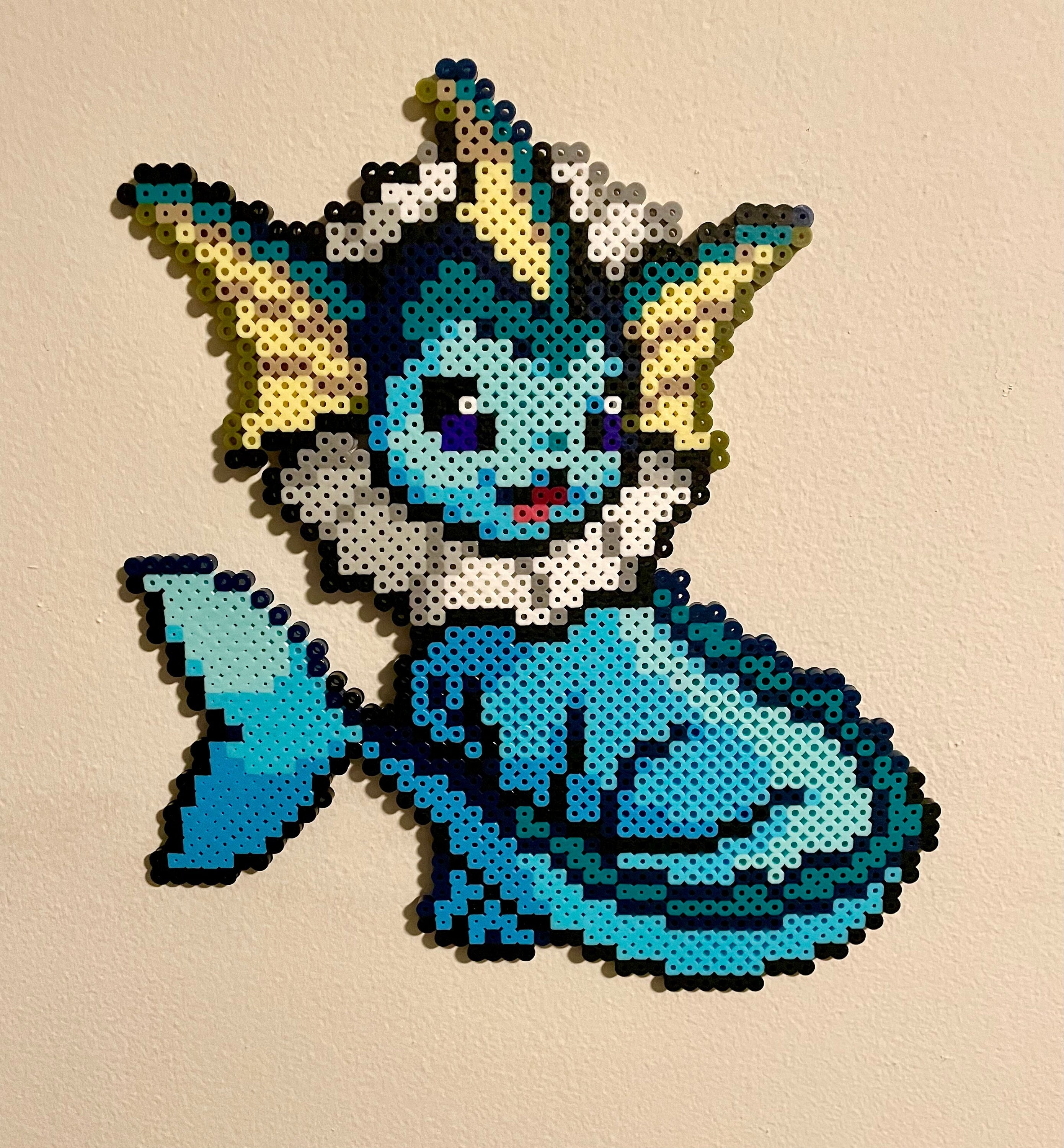 Vaporeon Head Perler Bead Pattern Bead Sprites Characters Fuse Bead