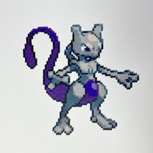 Pokemon Perler Beads Mewtwo Pokemon Go Pokemon Birthday 