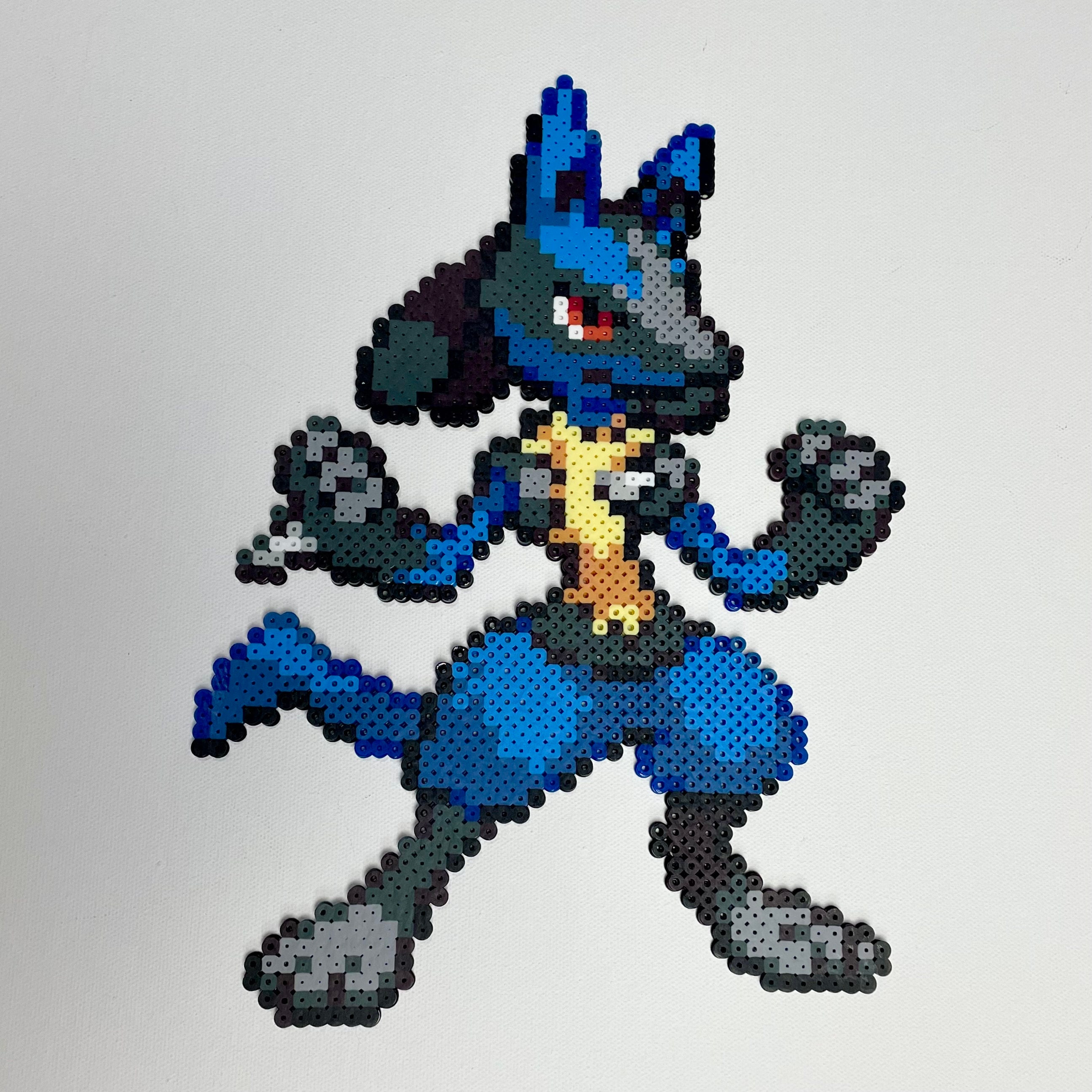 Lucario Pixel Art Grid