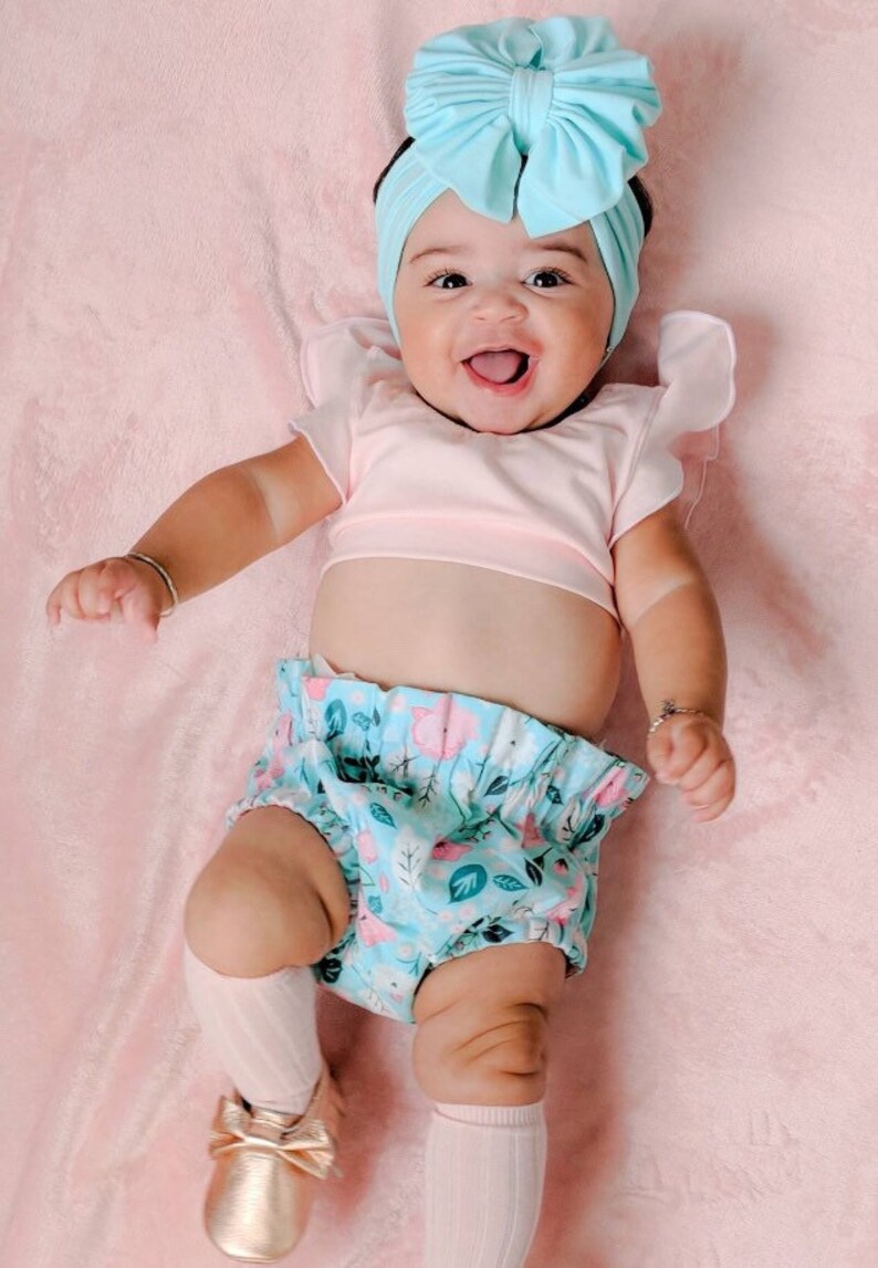 Floral BloomiesRuffle Bottom Tank