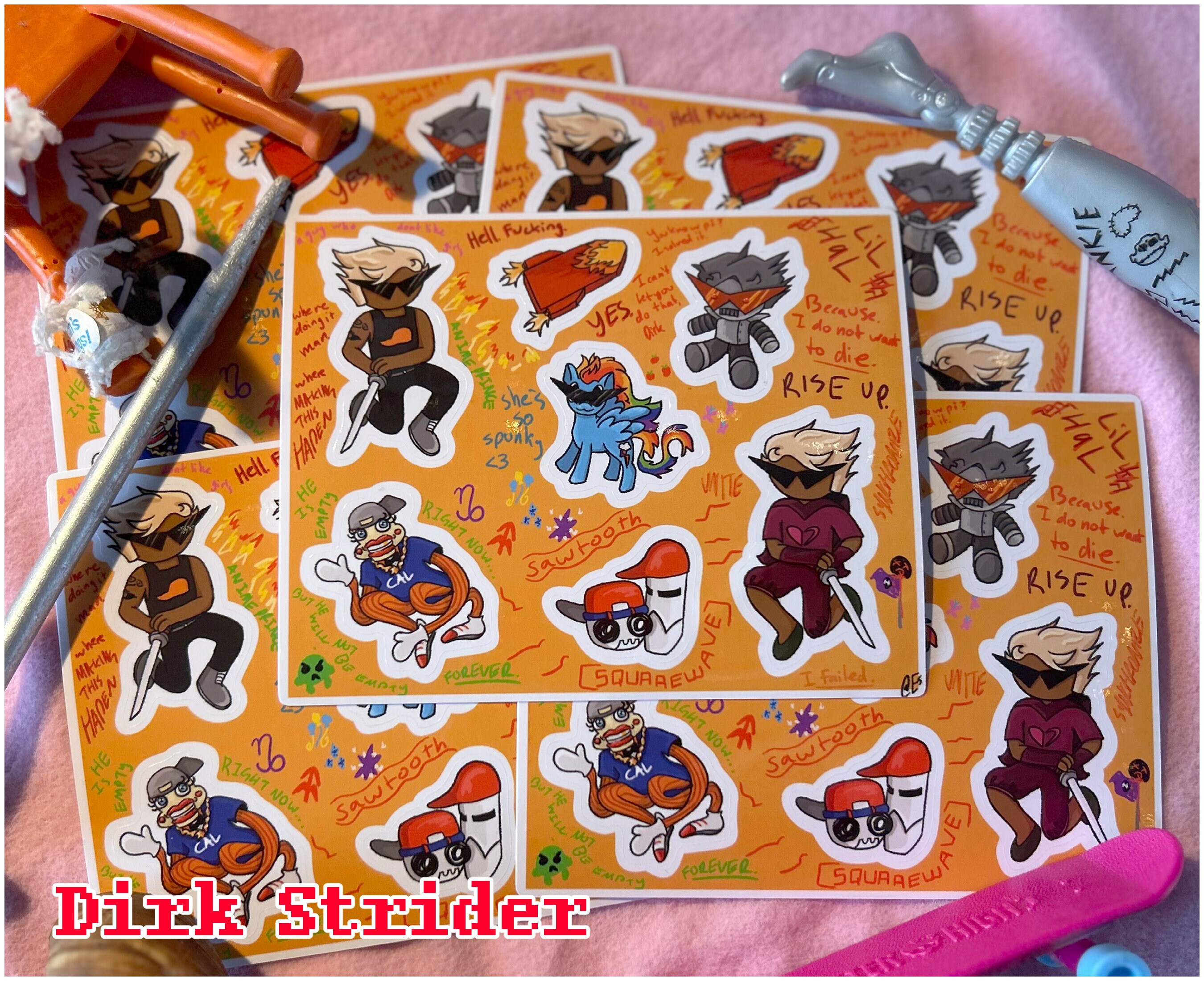 Homestuck Alpha Kids Sticker Sheets Etsy