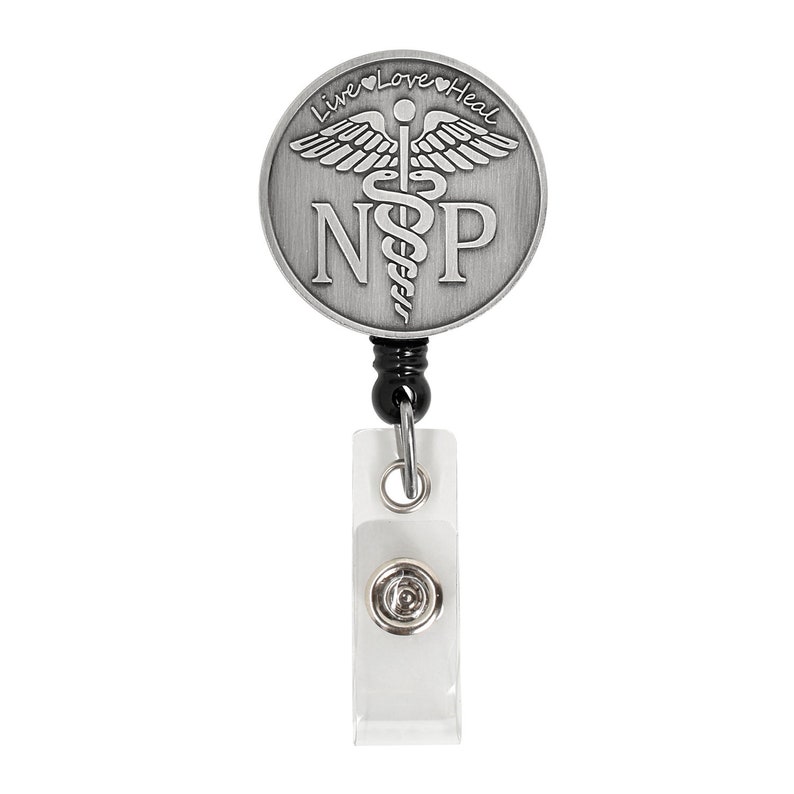 NP Badge Reel Nurse Practitioner Badge Reel Nurse ID Badge Etsy