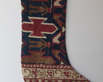 11X18 stocking, Handmade deorative Stocking,Made of antique rug stocking,Tribal stocking.Stocking for Holiday Decoration,Family Stockings