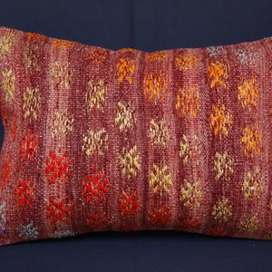 16x24 kilim pillow,Turkish pillow,throw pillow cover,Hand woven couch cushion.lumbar kilim pillow, Bohemian decor pillow cases,Sofa pillow