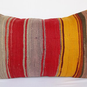 16x24 kilim pillow,Turkish pillow,throw pillow cover,Hand woven couch cushion.lumbar kilim pillow, Bohemian decor pillow cases,Sofa pillow