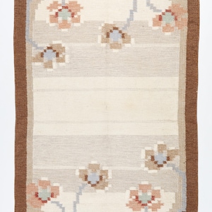 4&#39; x 5&#39; 8&#39;&#39; Modern Oushack kilim,Anatolian Kilim, Boho&Ethnic Decor, Vintage Kilim, Bohemian kilim, authentic kilim, organic wool kilim