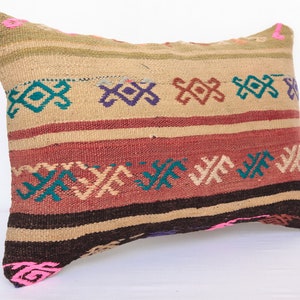 16x24 kilim pillow,Turkish pillow,throw pillow cover,Hand woven couch cushion.lumbar kilim pillow, Bohemian decor pillow cases,Sofa pillow