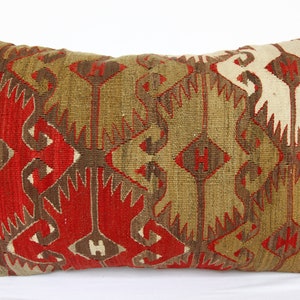 16x24 kilim pillow,Turkish pillow,throw pillow cover,Hand woven couch cushion.lumbar kilim pillow, Bohemian decor pillow cases,Sofa pillow