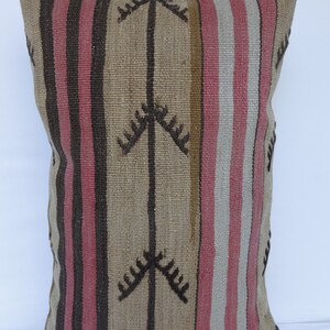 16x24 kilim pillow,Turkish pillow,throw pillow cover,Hand woven couch cushion.lumbar kilim pillow, Bohemian decor pillow cases,Sofa pillow