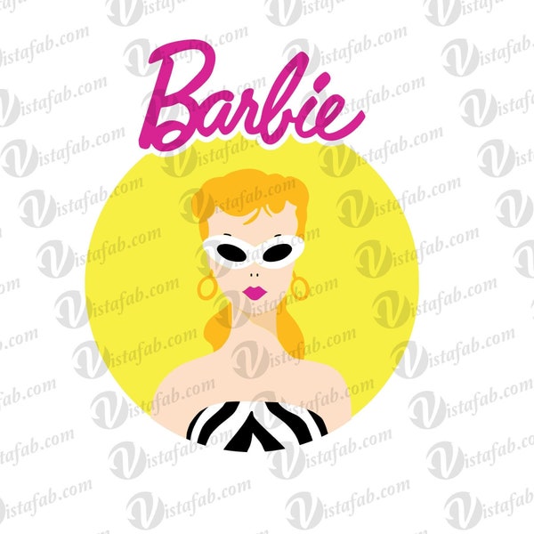 Famous Blonde Doll SVG INSTANT DOWNLOAD, fashion doll svg, 1950's svg, cartoon svg, silhouette svg, jpeg, pdf, silhouette file, cricut