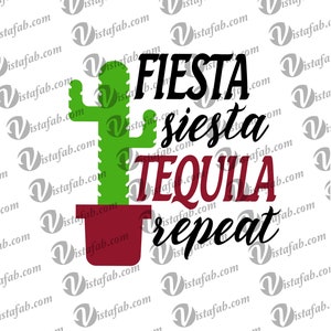 Fiesta Siesta Tequila svg, INSTANT DOWNLOAD, SVG, drinken svg, fiesta svg, drinken svg, silhouet svg, jpeg, pdf, silhouet bestand, cricut
