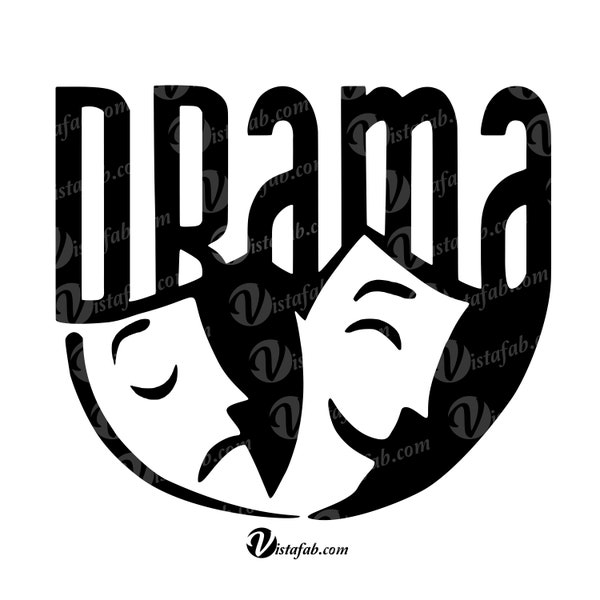 Drama svg, INSTANT DOWNLOAD, SVG, theatre svg, masks svg, acting svg, silhouette svg, jpeg, pdf, silhouette file, cricut