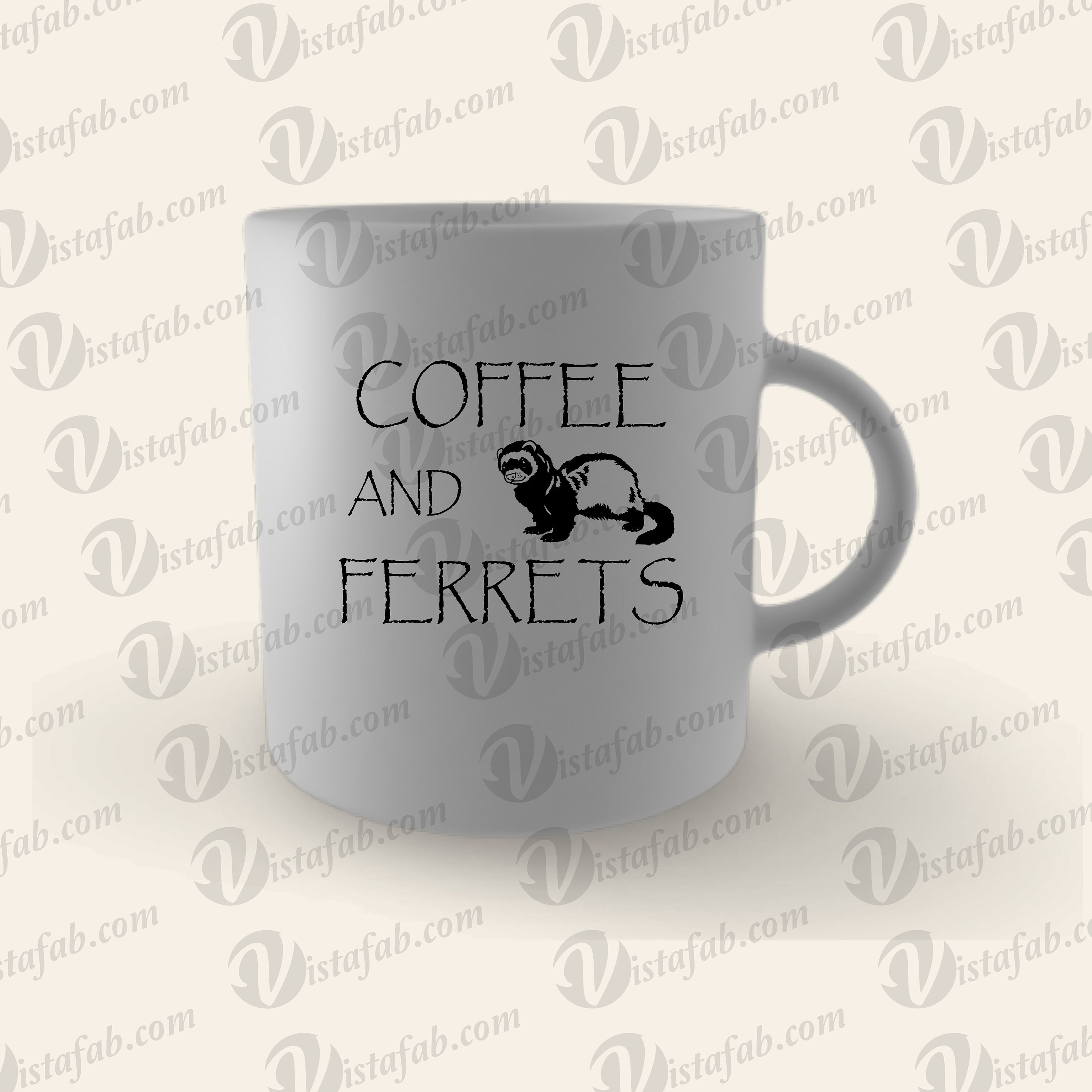 Coffee & Ferrets Svg INSTANT DOWNLOAD SVG Ferret Svg Etsy