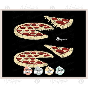Pizza de queijo svg, DOWNLOAD INSTANTÂNEO SVG, pizza de calabresa svg, torta svg, pizzaria svg, silhueta svg, jpeg, pdf, arquivo silhueta, cricut