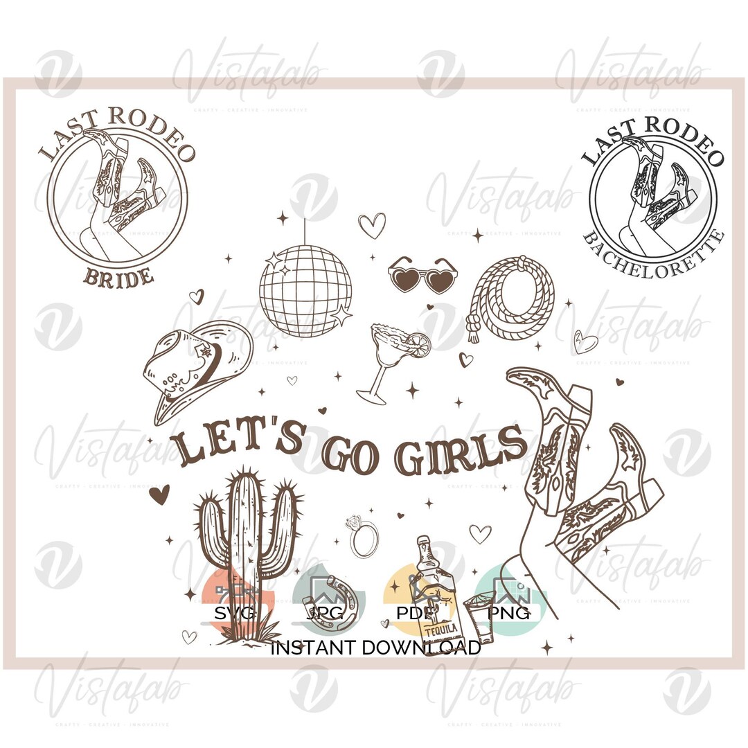 Last Rodeo Bachelorette Bride PNG, Customizable Sports Design (digital ...