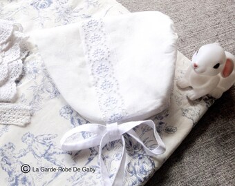 Lace Baby Bonnet Etsy
