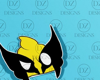 PREMIUM Marvel Wolverine Poop Emoji- svg files - svg - ai file - eps flie