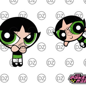 Powerpuff Girls,Buttercup Bundle and Powerpuff Girls logo - SVG / EPS / AI for vinyl cutters.