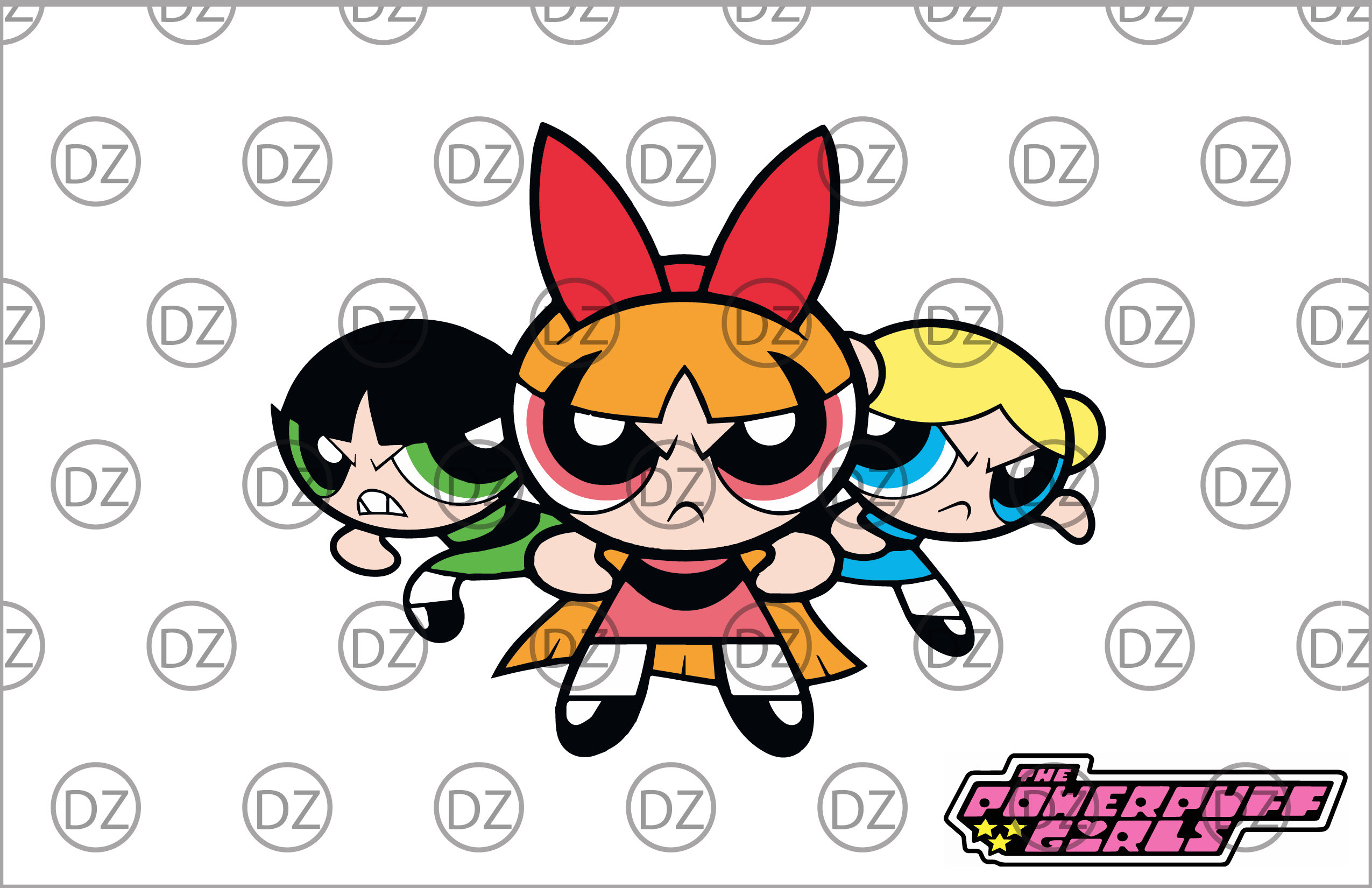 Powerpuff Girls And Powerpuff Girls Logo Svg Eps Ai For Etsy