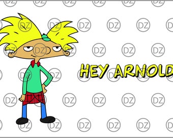 HEY ARNOLD!- Arnold and Hey Arnolds Logo. -Svg / Eps / Ai for vinyl cutters