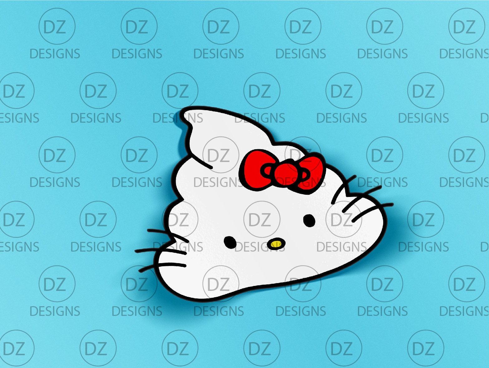Hello Kitty Poop Emoji SVG / EPS / PNG for vinyl cutters Etsy