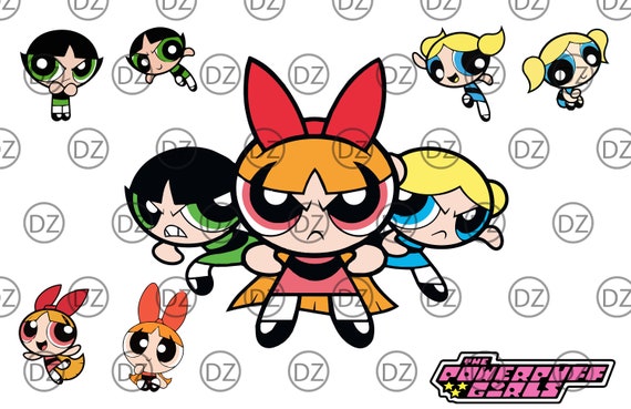 Powerpuff Girls Complete Bundle and Powerpuff Girls Logo SVG - Etsy