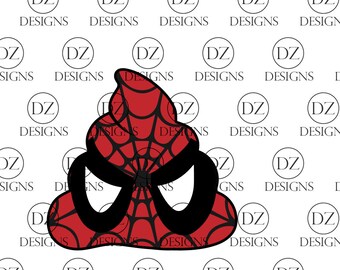 SPIDER-MAN Poop Emoji for Vinyl Cutters - Digital Download -svg - svg files - eps -