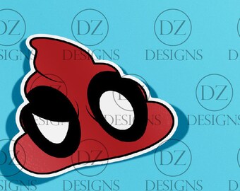 Deadpool "Deadpoop"  Emoji - SVG / EPS / AI for vinyl cutters