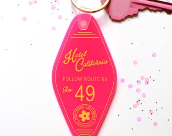 vintage hotel room keychain