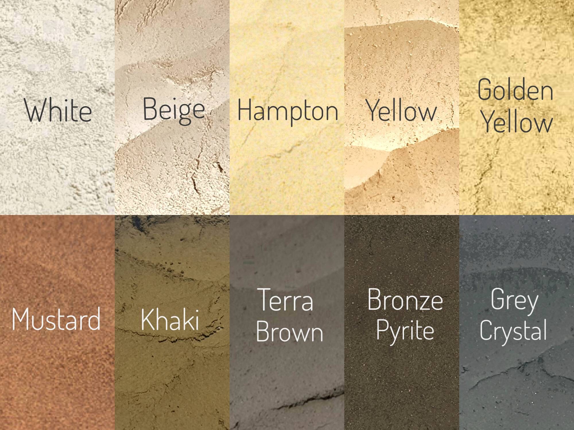 Orce Color Australian Ochre Pigment Sample Pack, Natural Earth Colors (30 Pack ...