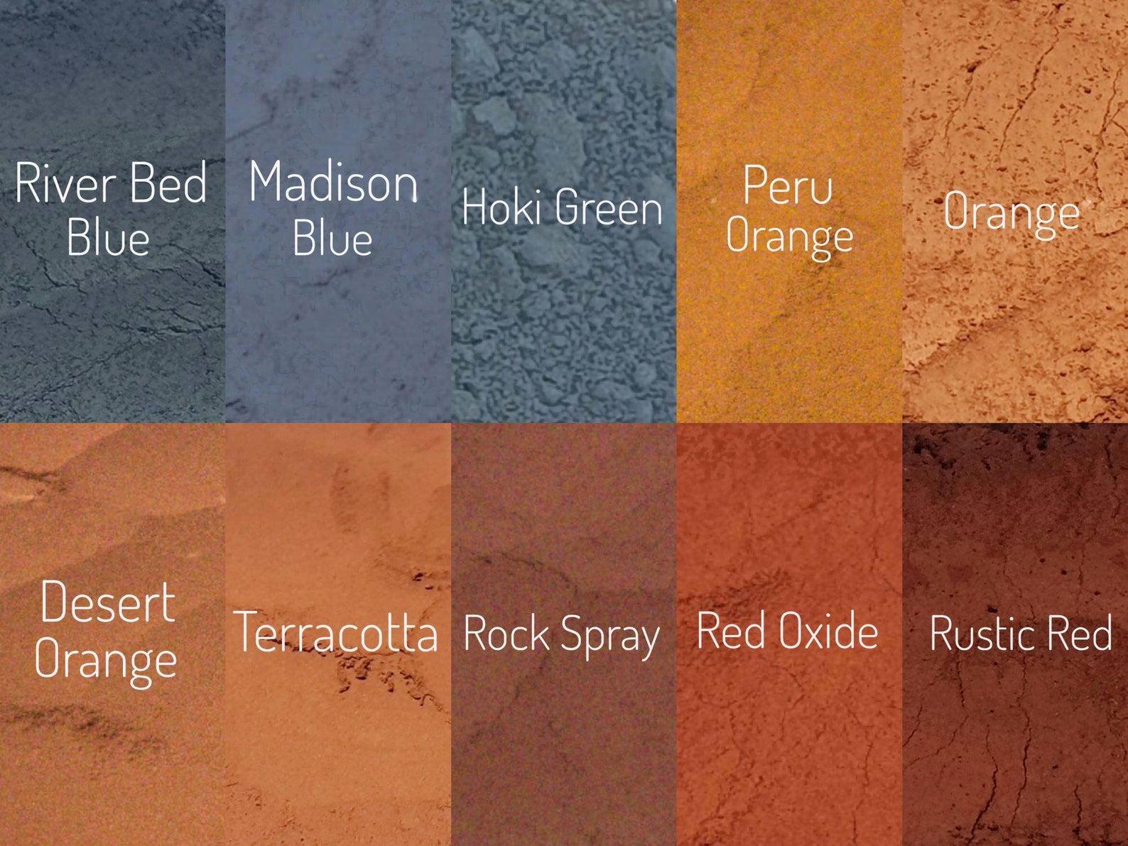 Orce Color Australian Ochre Pigment Sample Pack, Natural Earth Colors (30 Pack ...