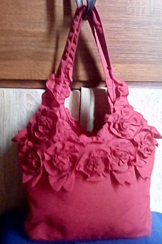 Red Cabbage Rose Purse (1980)