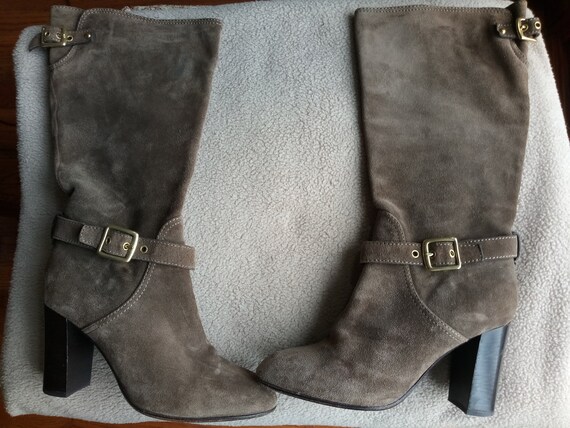coach grey boots