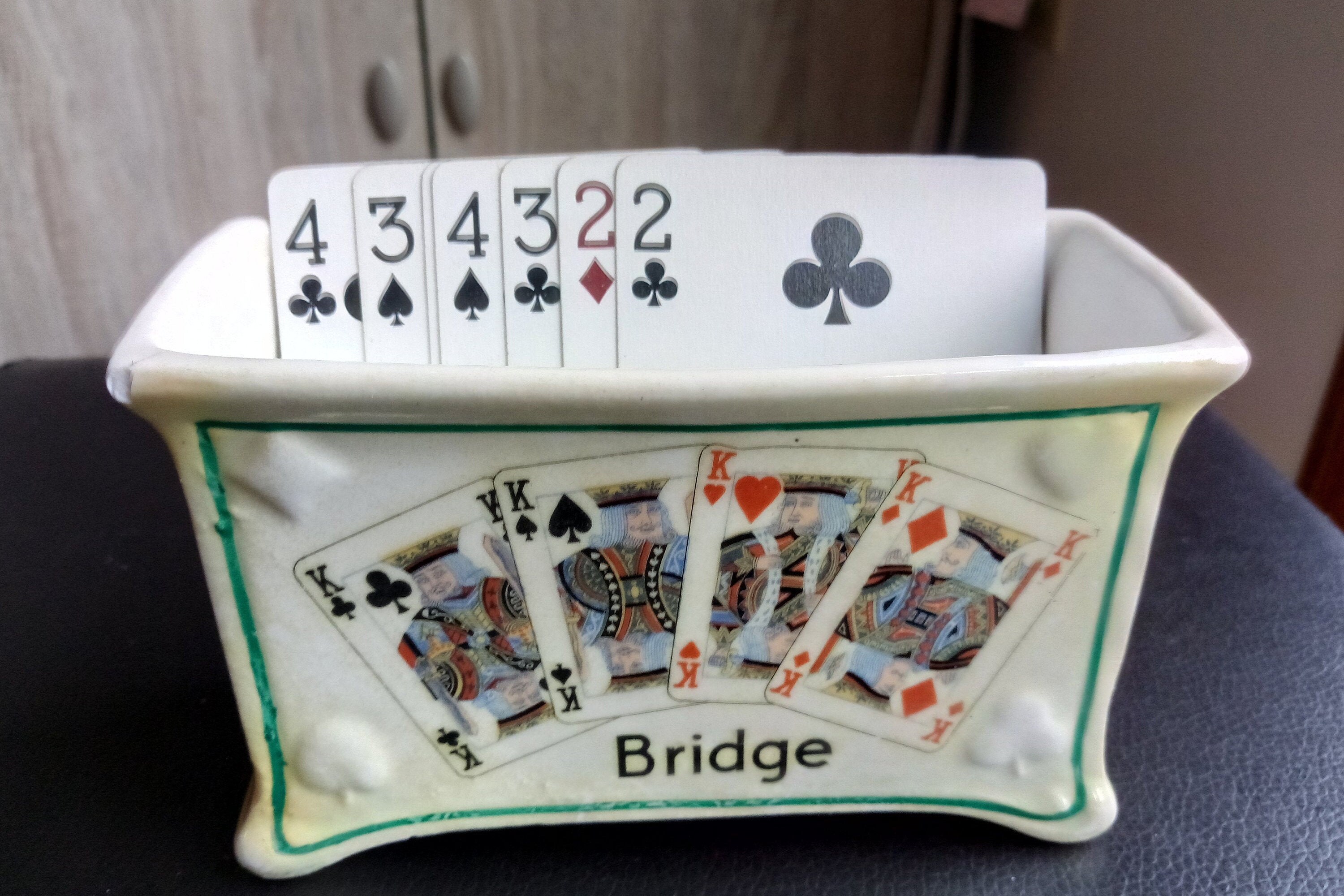Vintage Bridge Playing Card Holder Etsy UK