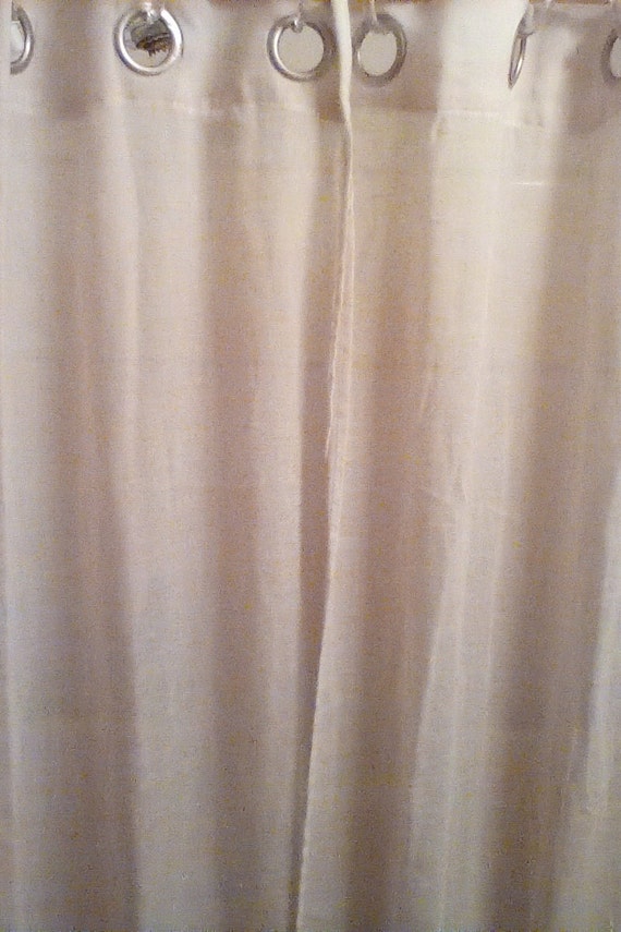 CLEARANCE Beige Gauze Sheer Curtains Etsy
