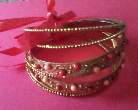 Gold tone Bangle Bracelets - image 1