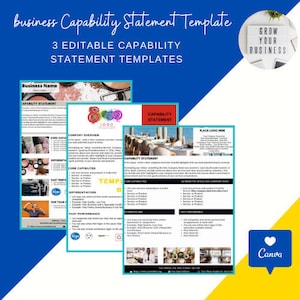 Editable Capability Statement