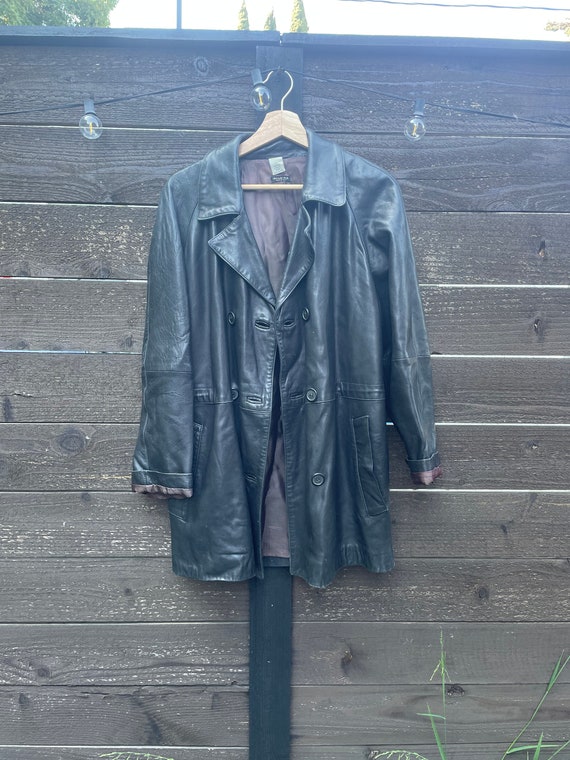 1990s Leather Jacket - image 1