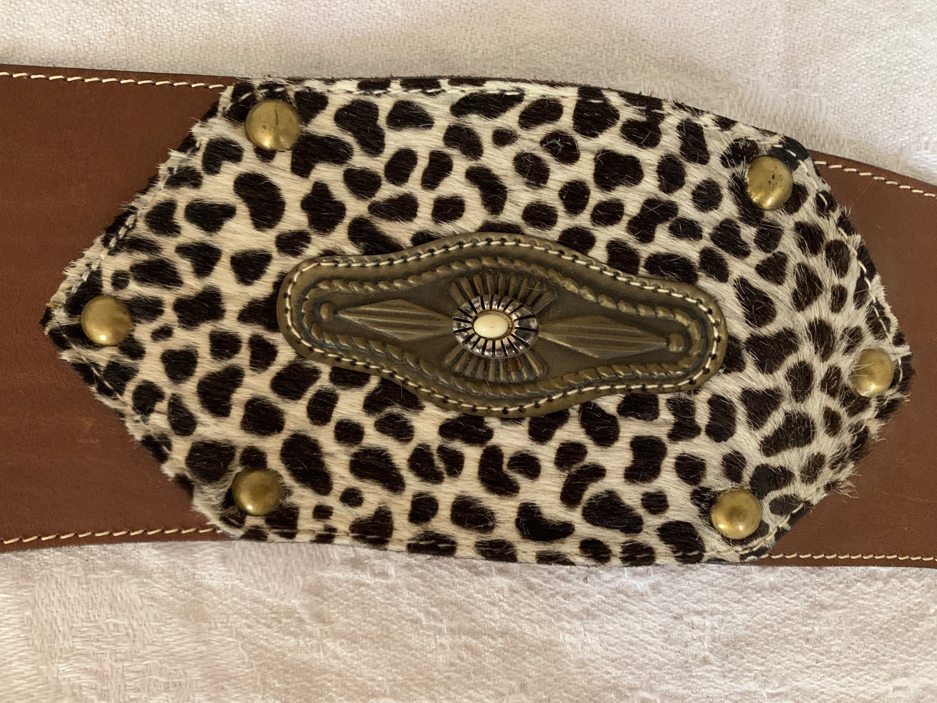 ADoppia Vita Leopard Print Belt boho chic Adoppia Bita Leopard Print Belt - Etsy main image 4
