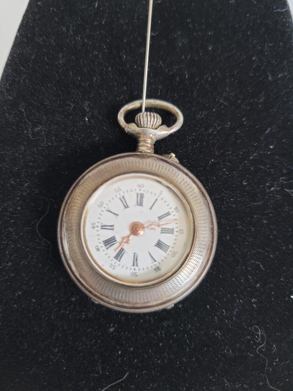 Antique Swiss Silver Pocket Watch - Gem