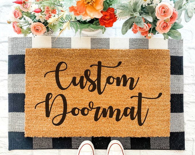 Completely Customizable Doormat / Custom Doormat / Design Your Etsy