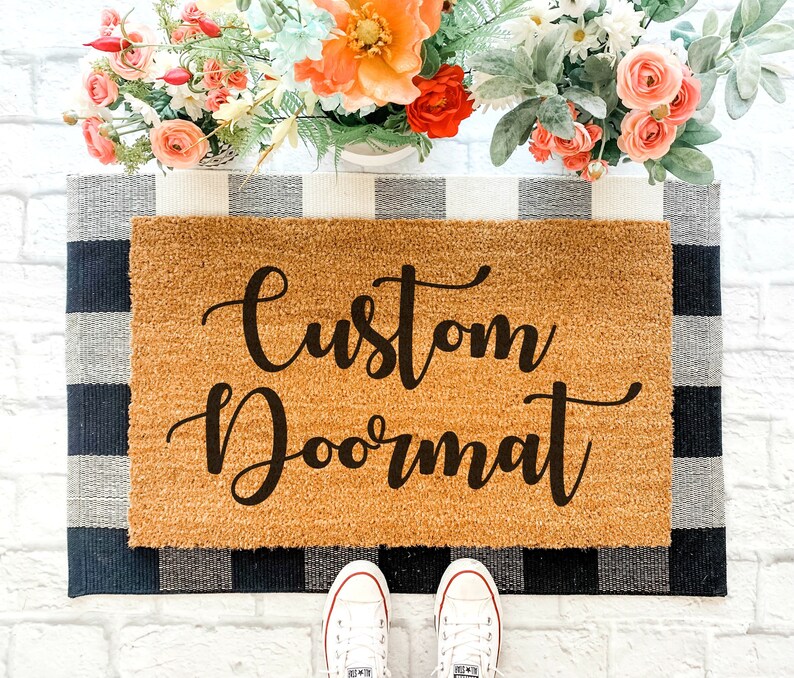 Completely Customizable Doormat / Custom Doormat / Design Your Etsy
