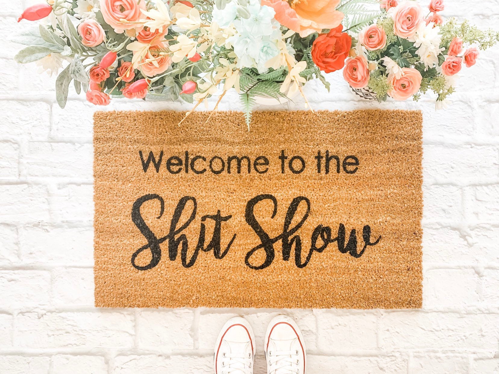 LRZ Funny Welcome Doormat Personalized Rugs Welcome to The Shitshow Funny Welcome Mats 15.9 X 23.7 L W Anti-Slip Rubber Back Doormats Novelty Gift Rugs for The Entrance Way Indoor Kitchen Rugs LRZ Funny Welcome Doormat Personalized Rugs Welcome to The Shitshow Funny Welcome Mats 15.9 X 23.7 L W Anti-Slip Rubber Back Doormats Novelty Gift Rugs for The Entrance Way Indoor Kitchen Rugs