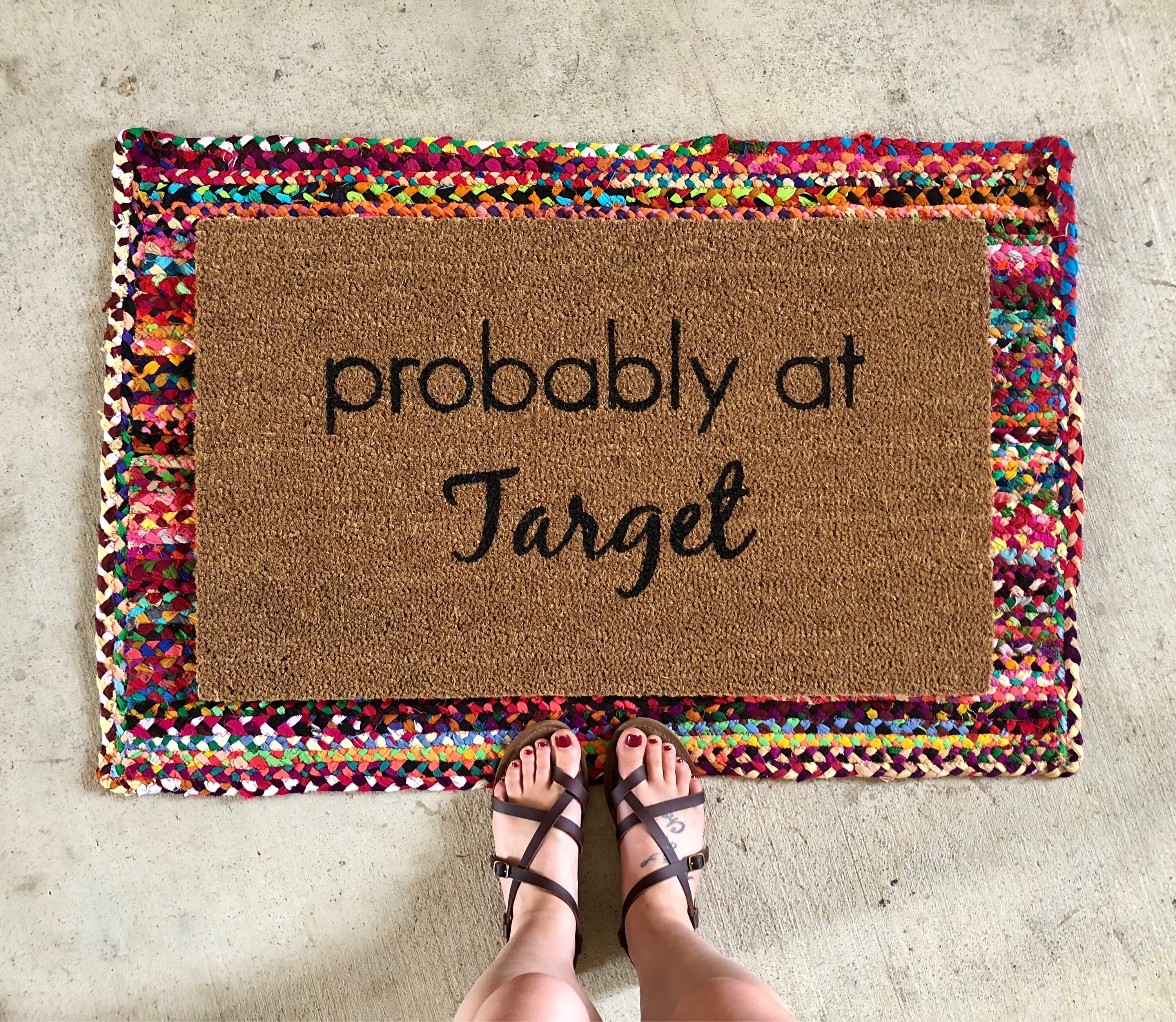 Probably At Target Doormat / Funny Doormat / Coir Doormat / Etsy