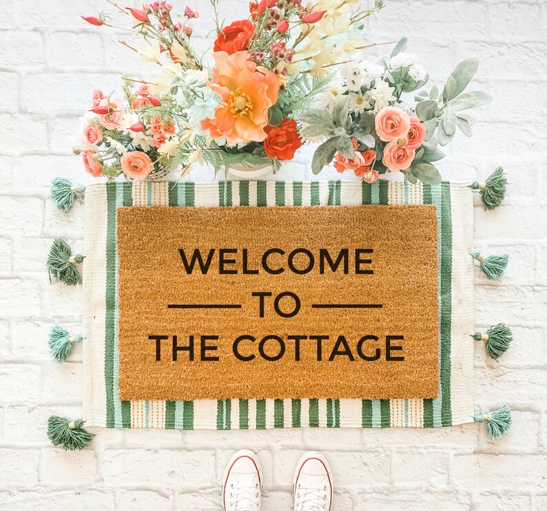 To The Cottage Doormat / Mat / Outdoor Rug / Etsy
