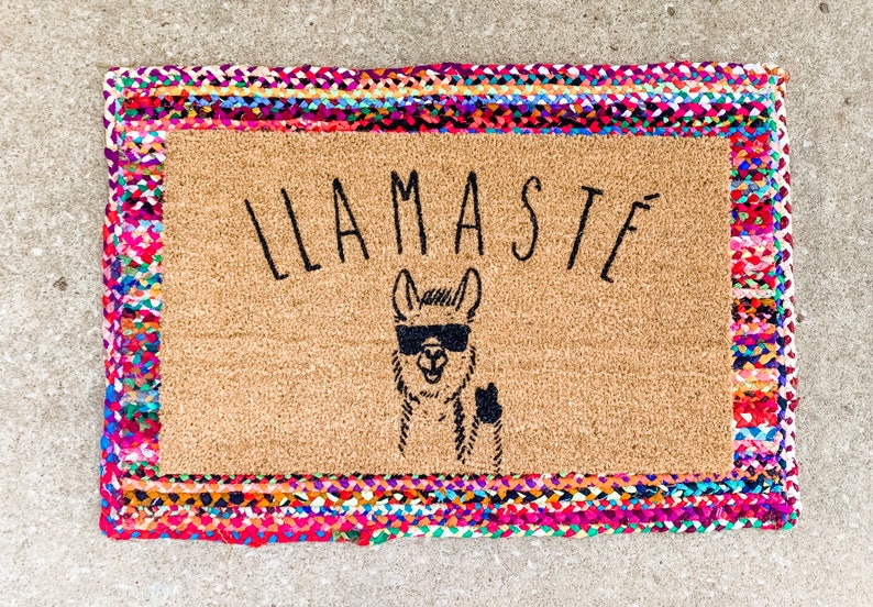 Llamaste Doormat / Llama Mat / Llama Home Decor / Etsy
