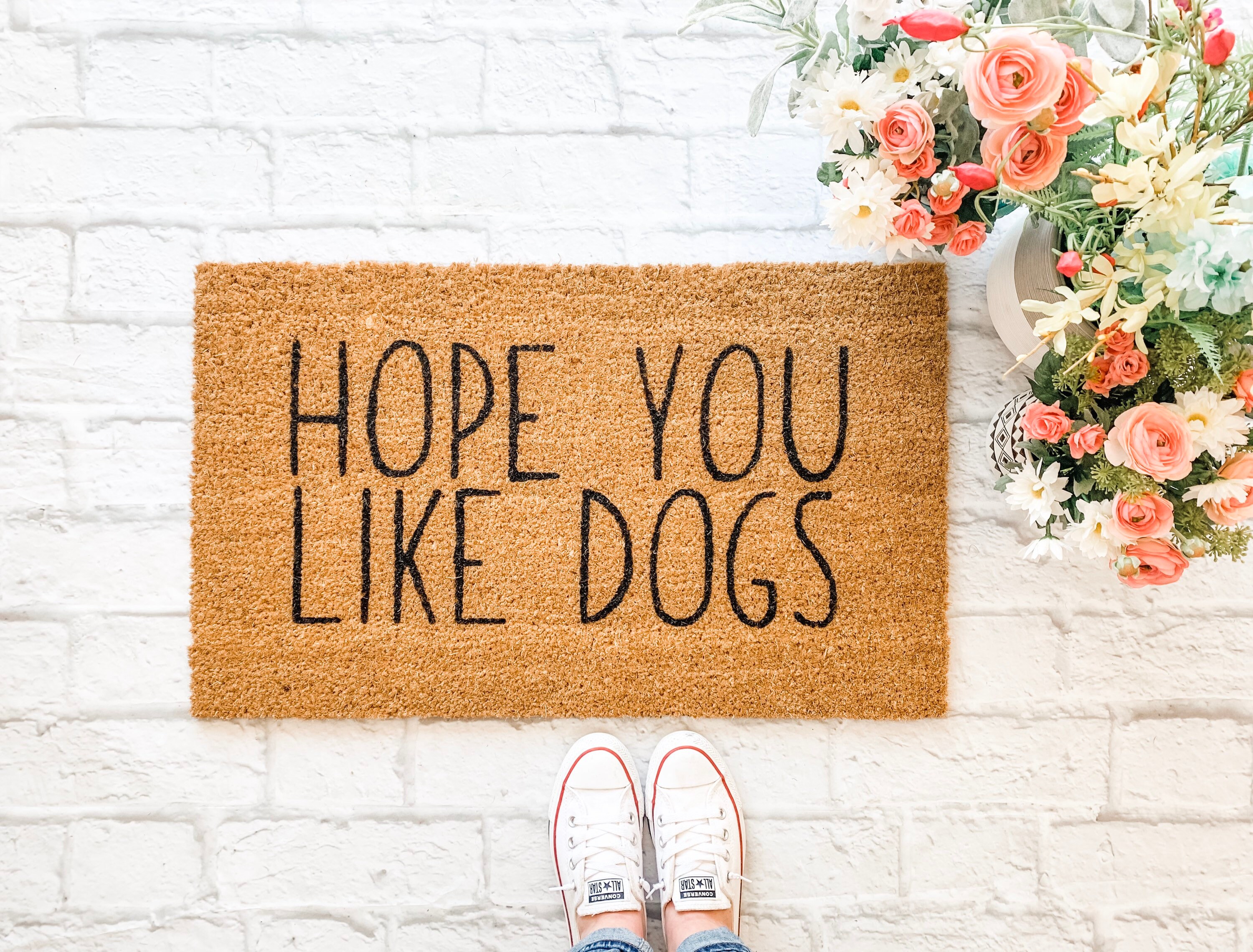 Hope You Like Dog Hair Doormat Funny Welcome Mat Dog Owner Gift